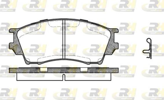 Roadhouse 2491.00 - Тормозные колодки, дисковые, комплект autosila-amz.com