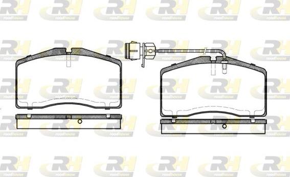 Roadhouse 2448.02 - Тормозные колодки, дисковые, комплект autosila-amz.com