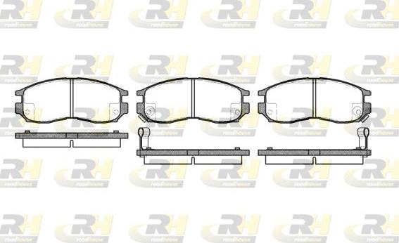 Roadhouse 2460.02 - Тормозные колодки, дисковые, комплект autosila-amz.com