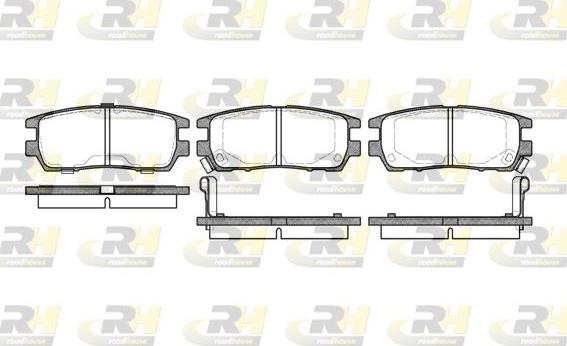 Roadhouse 2405.02 - Тормозные колодки, дисковые, комплект autosila-amz.com