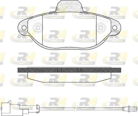 Roadhouse 2414.22 - Тормозные колодки, дисковые, комплект autosila-amz.com