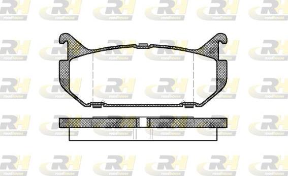 Roadhouse 2416.00 - Тормозные колодки, дисковые, комплект autosila-amz.com