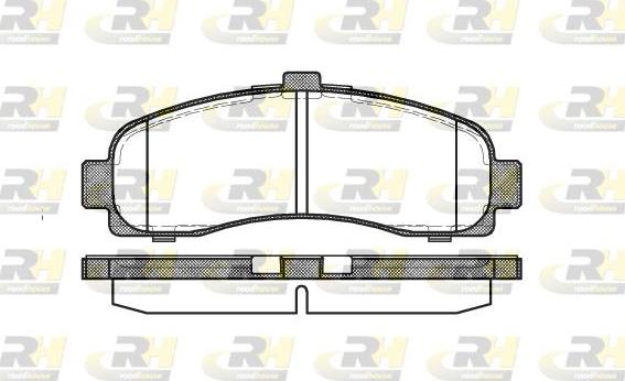 Roadhouse 2431.10 - Тормозные колодки, дисковые, комплект autosila-amz.com