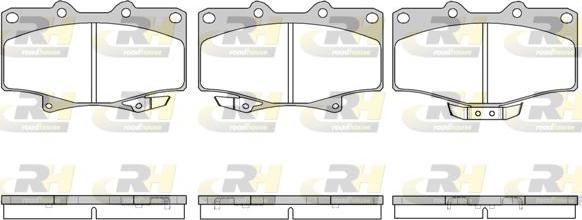 Roadhouse 2429.14 - Тормозные колодки, дисковые, комплект autosila-amz.com