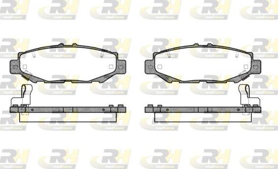 Roadhouse 2424.04 - Тормозные колодки, дисковые, комплект autosila-amz.com