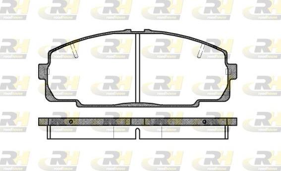 Roadhouse 2421.20 - Тормозные колодки, дисковые, комплект autosila-amz.com