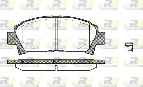 Roadhouse 2427.02 - Тормозные колодки, дисковые, комплект autosila-amz.com