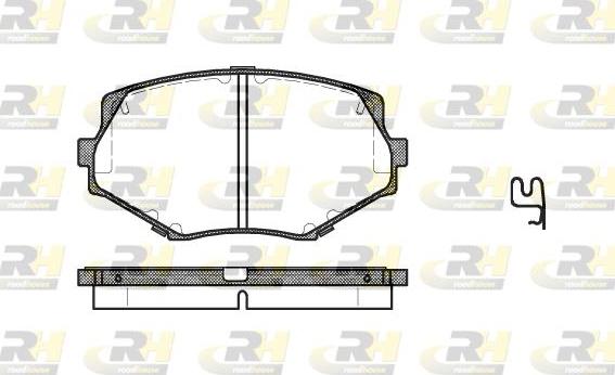 Roadhouse 2478.02 - Тормозные колодки, дисковые, комплект autosila-amz.com