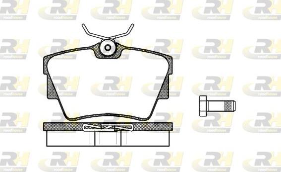 Roadhouse 2591.30 - Тормозные колодки, дисковые, комплект autosila-amz.com