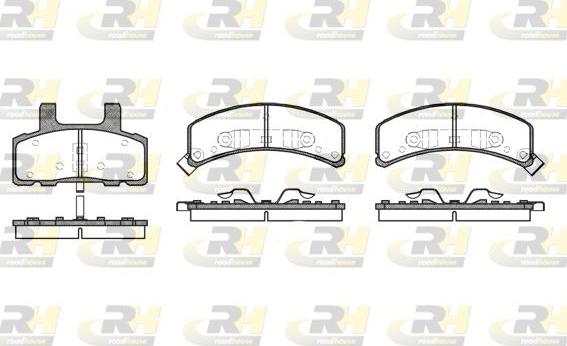 Roadhouse 2552.02 - Тормозные колодки, дисковые, комплект autosila-amz.com