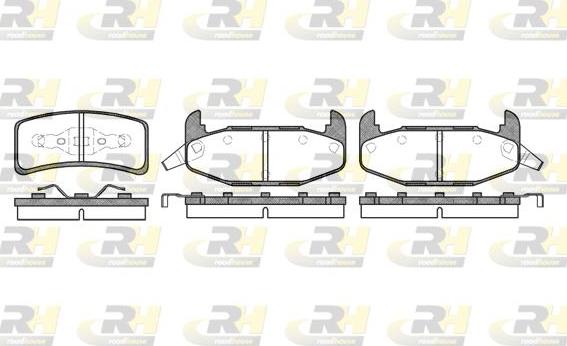Roadhouse 2532.02 - Тормозные колодки, дисковые, комплект autosila-amz.com