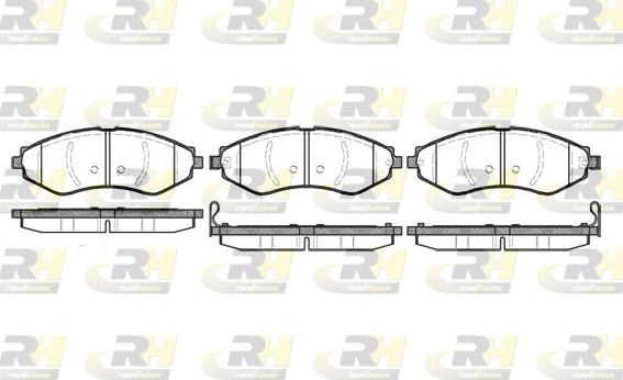 Roadhouse 2645.22 - Тормозные колодки, дисковые, комплект autosila-amz.com