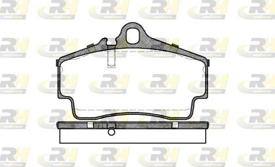 Roadhouse 2654.00 - Тормозные колодки, дисковые, комплект autosila-amz.com