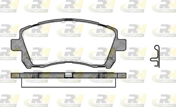 Roadhouse 2655.02 - Тормозные колодки, дисковые, комплект autosila-amz.com