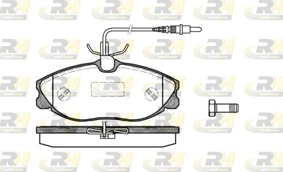 Roadhouse 2604.04 - Тормозные колодки, дисковые, комплект autosila-amz.com