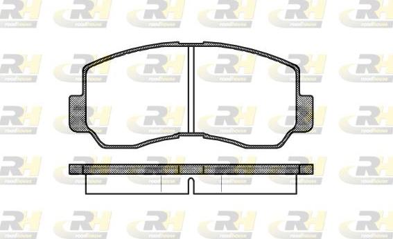 Roadhouse 2094.40 - Тормозные колодки, дисковые, комплект autosila-amz.com