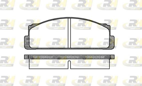 Roadhouse 2022.00 - Тормозные колодки, дисковые, комплект autosila-amz.com