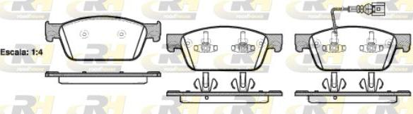 Roadhouse 21440.01 - Тормозные колодки, дисковые, комплект autosila-amz.com