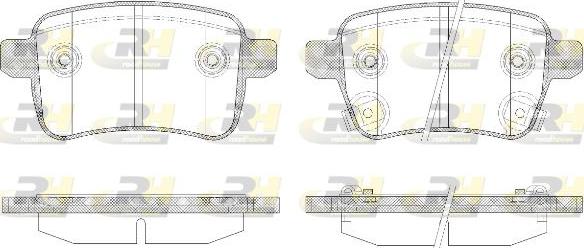 Roadhouse 21450.12 - Тормозные колодки, дисковые, комплект autosila-amz.com