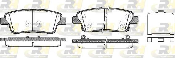 Roadhouse 21458.02 - Тормозные колодки, дисковые, комплект autosila-amz.com