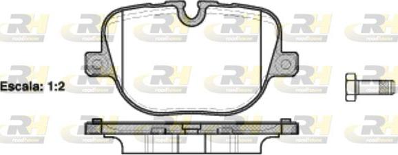 Roadhouse 21408.00 - Тормозные колодки, дисковые, комплект autosila-amz.com