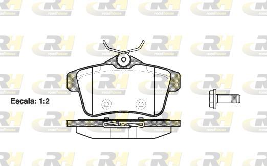 Roadhouse 21418.00 - Тормозные колодки, дисковые, комплект autosila-amz.com