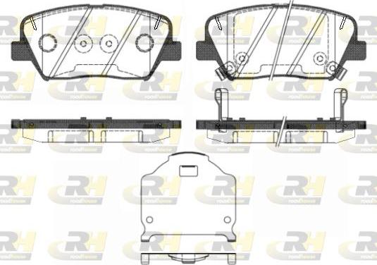 Roadhouse 21412.02 - Тормозные колодки, дисковые, комплект autosila-amz.com