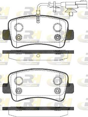 Roadhouse 21439.11 - Тормозные колодки, дисковые, комплект autosila-amz.com