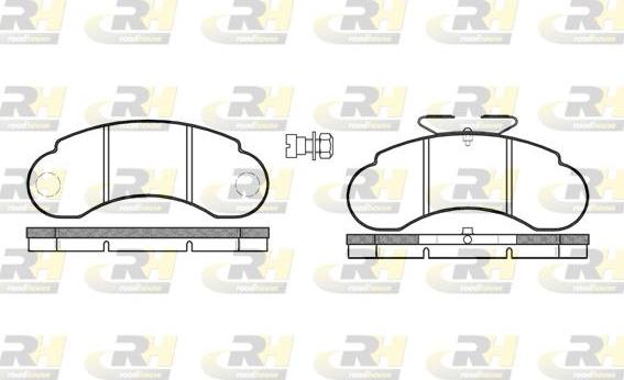 Roadhouse 2142.20 - Колодки торм.дисковые autosila-amz.com