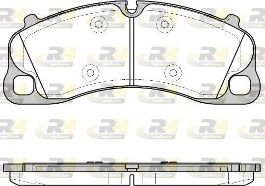 Roadhouse 21597.00 - Тормозные колодки, дисковые, комплект autosila-amz.com