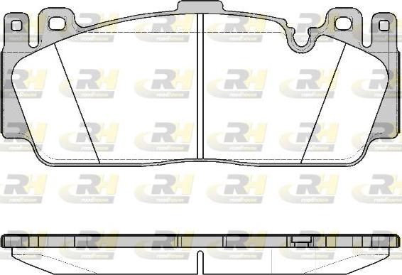 Roadhouse 21543.00 - Тормозные колодки, дисковые, комплект autosila-amz.com