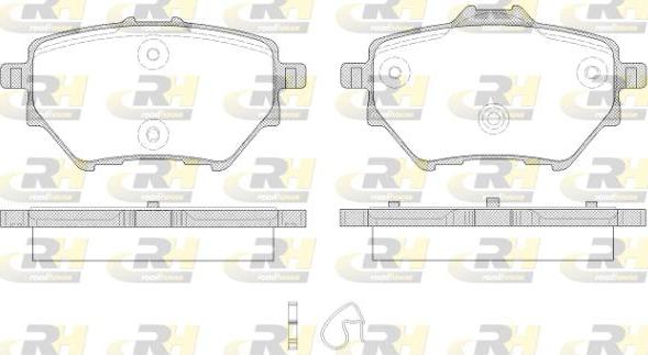 Roadhouse 21562.00 - Тормозные колодки, дисковые, комплект autosila-amz.com