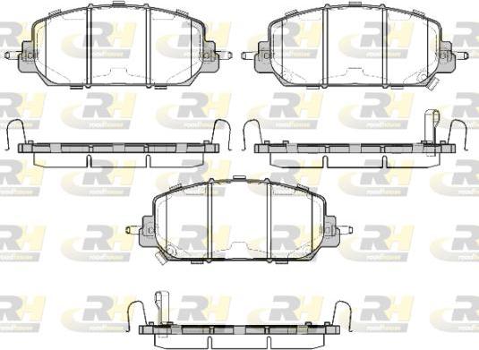 Roadhouse 21508.22 - Тормозные колодки, дисковые, комплект autosila-amz.com