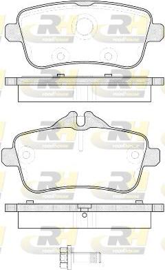 Roadhouse 21503.00 - Тормозные колодки, дисковые, комплект autosila-amz.com