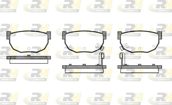 Roadhouse 2151.02 - Тормозные колодки, дисковые, комплект autosila-amz.com