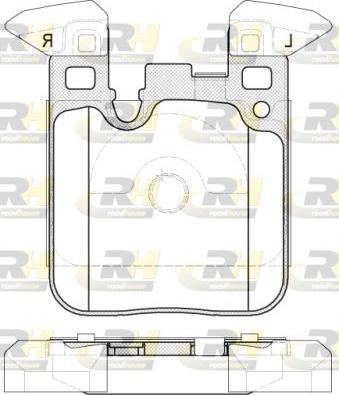 Roadhouse 21539.00 - Тормозные колодки, дисковые, комплект autosila-amz.com