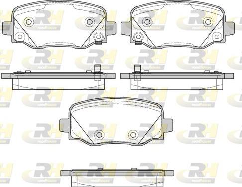 Roadhouse 21578.02 - Тормозные колодки, дисковые, комплект autosila-amz.com