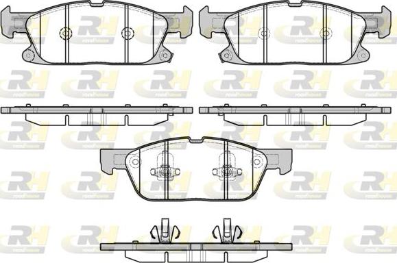 Roadhouse 21657.02 - Тормозные колодки, дисковые, комплект autosila-amz.com