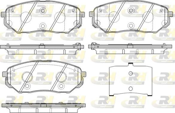 Roadhouse 21661.02 - Тормозные колодки, дисковые, комплект autosila-amz.com