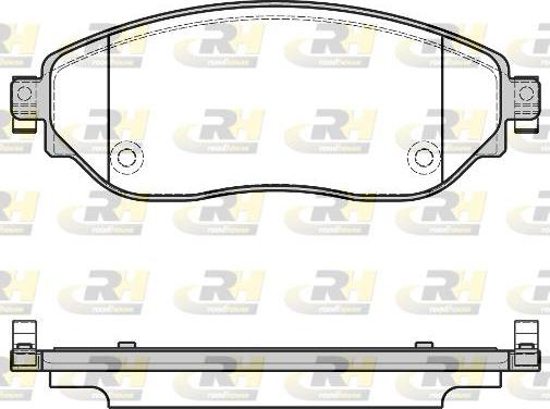 Roadhouse 21617.08 - Тормозные колодки, дисковые, комплект autosila-amz.com