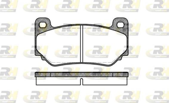 Roadhouse 21057.00 - Тормозные колодки, дисковые, комплект autosila-amz.com