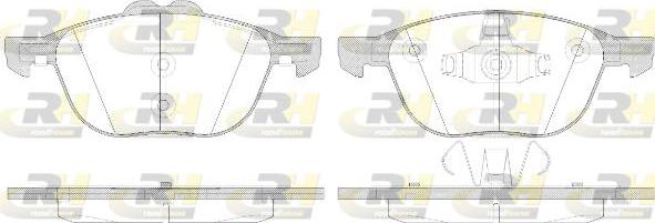 Roadhouse 21082.50 - Тормозные колодки, дисковые, комплект autosila-amz.com