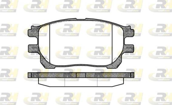 Roadhouse 21143.00 - Тормозные колодки, дисковые, комплект autosila-amz.com