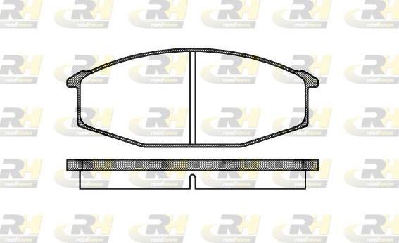 Roadhouse 2115.20 - Тормозные колодки, дисковые, комплект autosila-amz.com