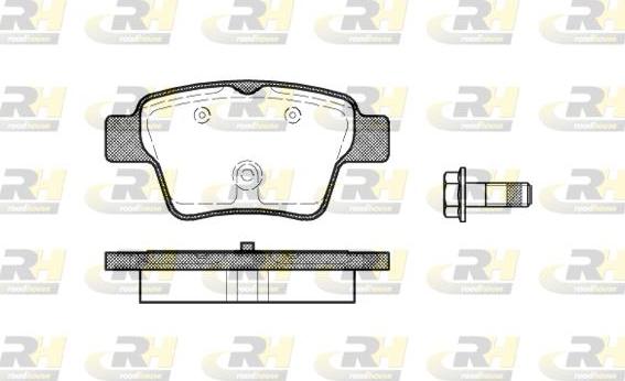 Roadhouse 21138.00 - Тормозные колодки, дисковые, комплект autosila-amz.com