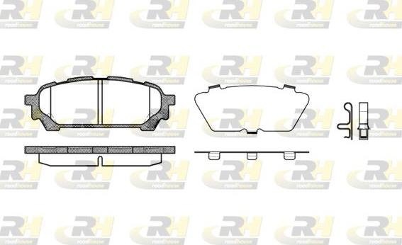 Roadhouse 21176.01 - Тормозные колодки, дисковые, комплект autosila-amz.com