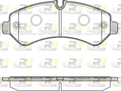 Roadhouse 21866.00 - Тормозные колодки, дисковые, комплект autosila-amz.com