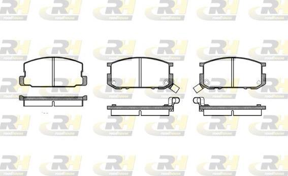 Roadhouse 2180.02 - Тормозные колодки, дисковые, комплект autosila-amz.com