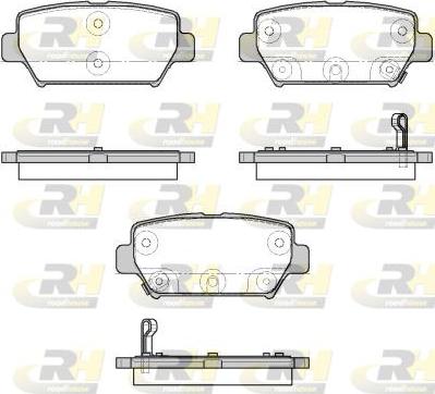 Roadhouse 21882.02 - Тормозные колодки, дисковые, комплект autosila-amz.com