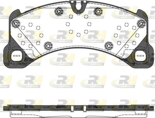 Roadhouse 21345.50 - Тормозные колодки, дисковые, комплект autosila-amz.com